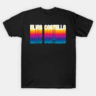 Retro Costello Proud Name Personalized Gift Rainbow Style T-Shirt